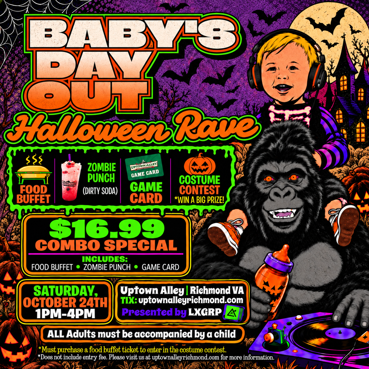 Baby’s Day Out Halloween Rave